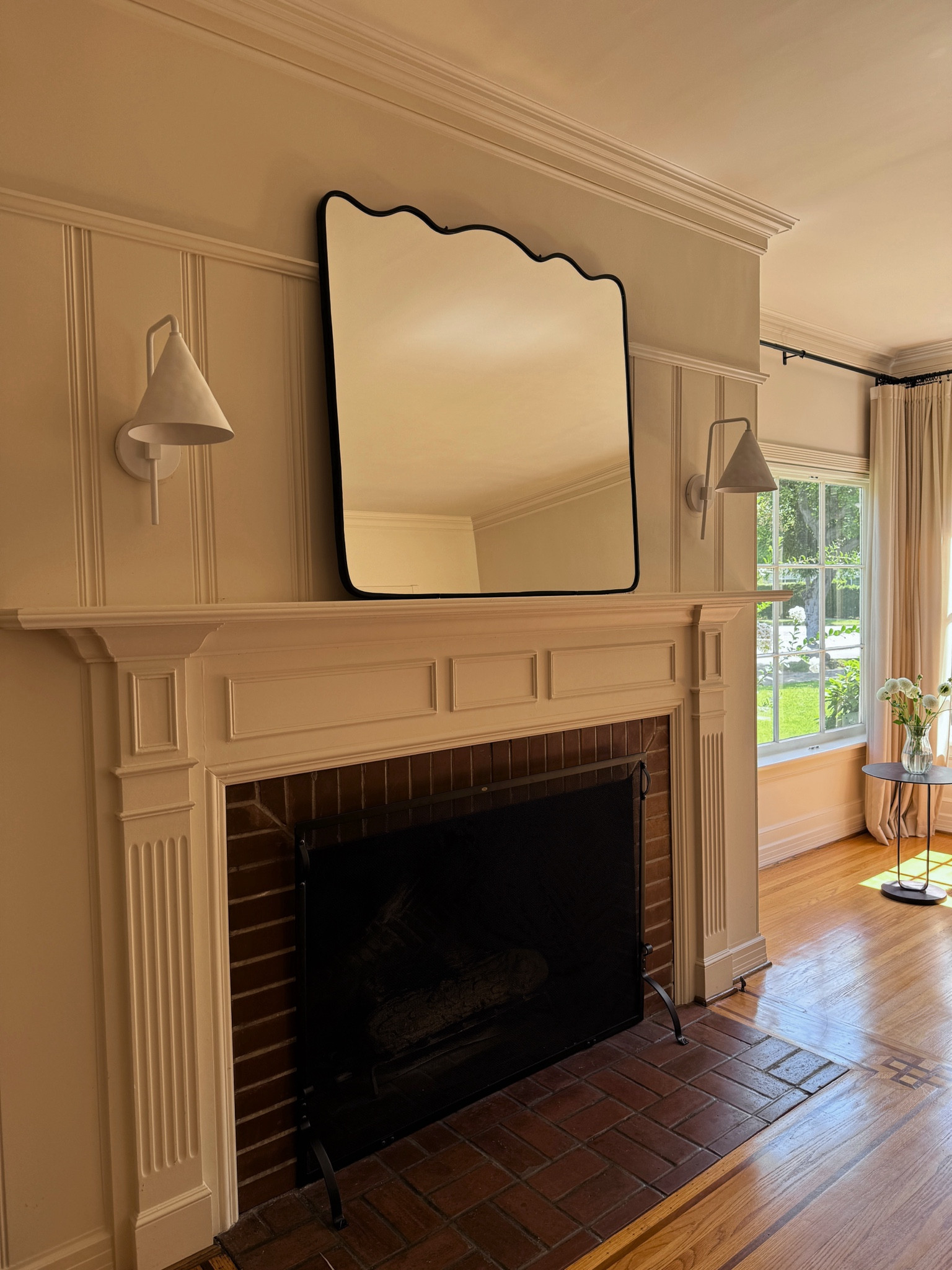love this mantel mirror- it makes the room look much bigger! 

#LTKHome #LTKFallSale #LTKSaleAlert