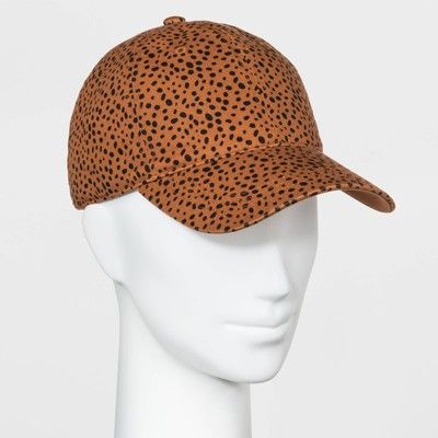 Women's Cotton Baseball Leopard Print - Universal Thread™ Brown One Size | Target