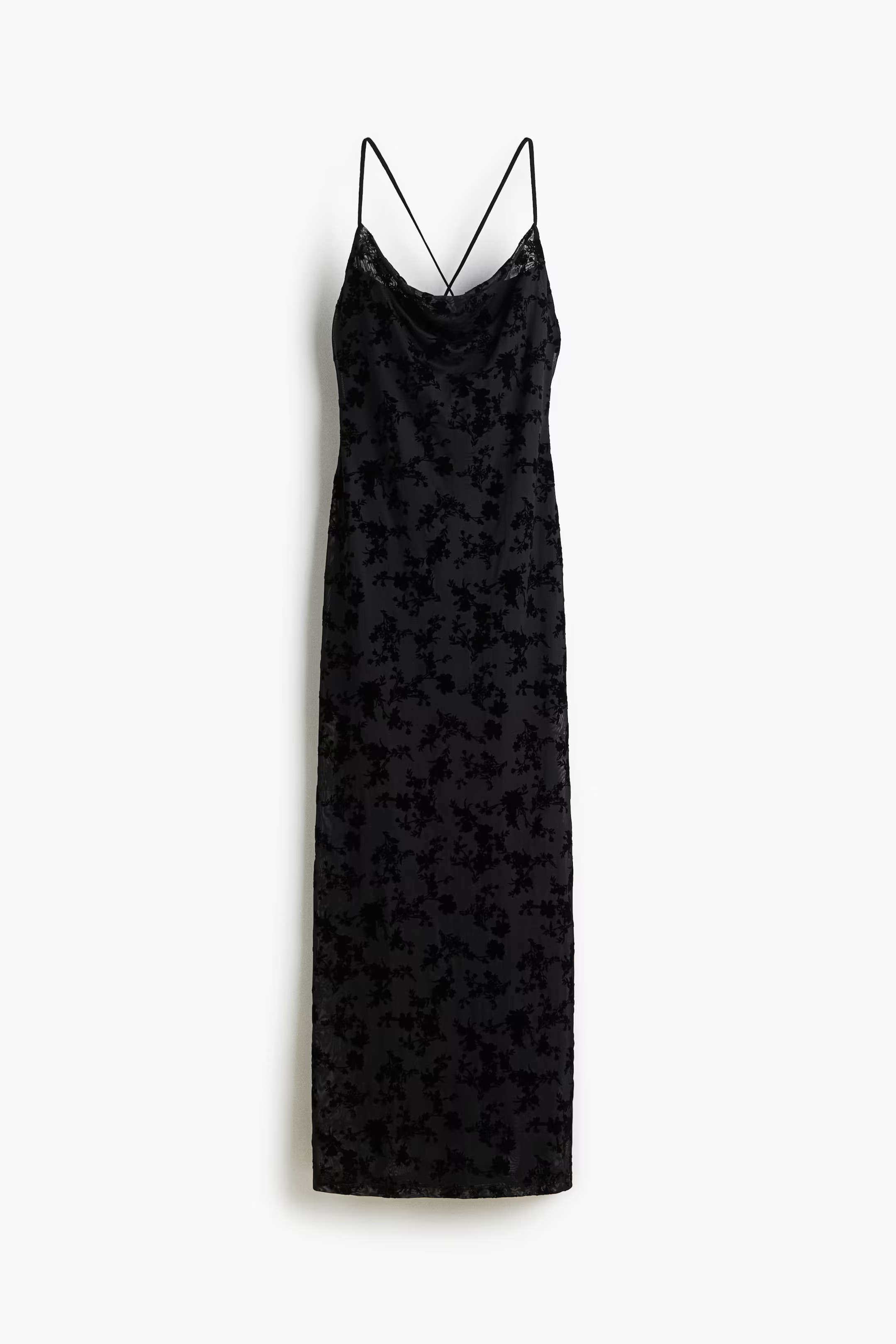 Flock-print strappy dress | H&M (US + CA)