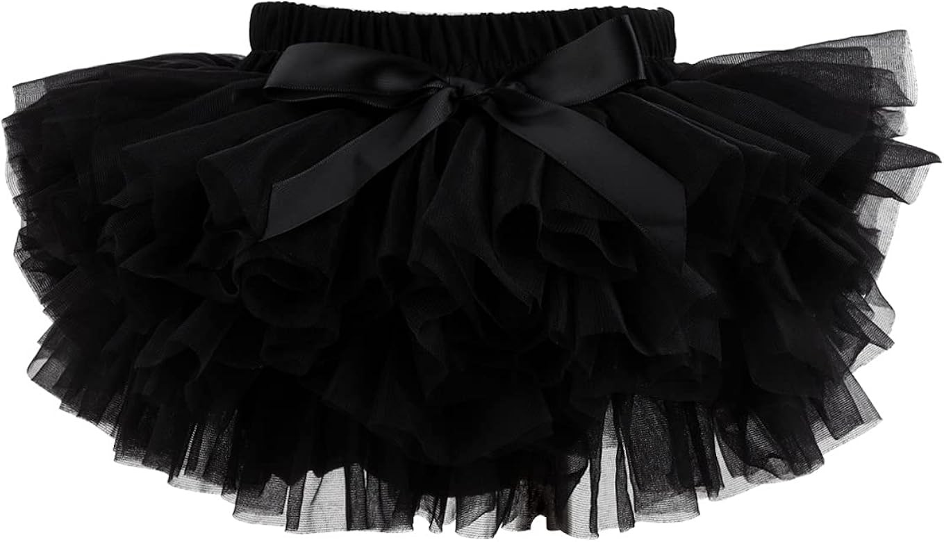 Slowera Baby Girls Fluffy Soft and Smooth Tutu Skirt with Diaper Cover | Amazon (US)