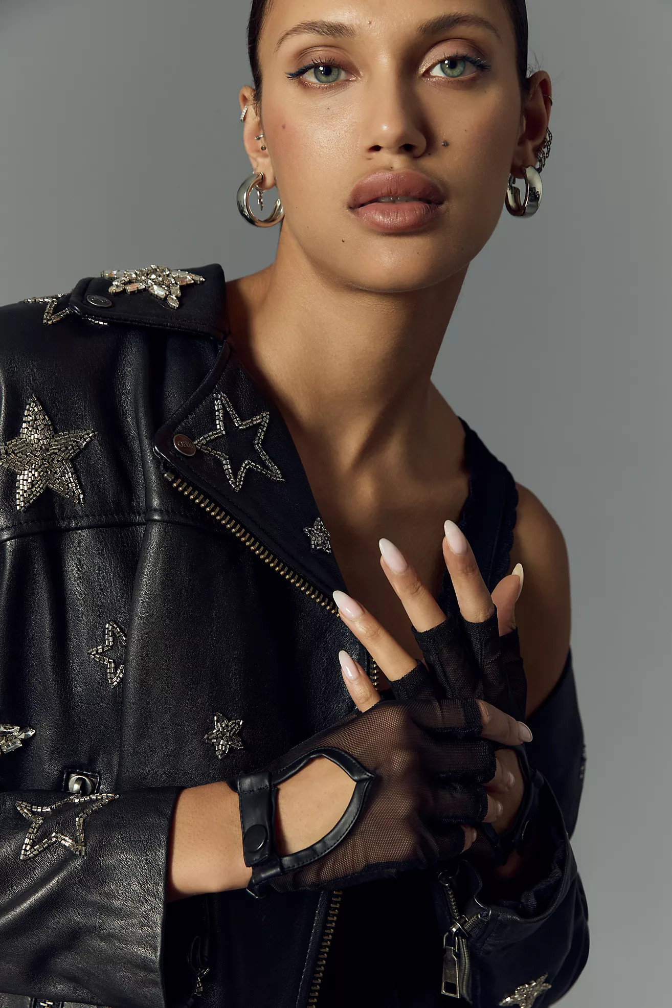Mesh Moto Gloves | Anthropologie (US)
