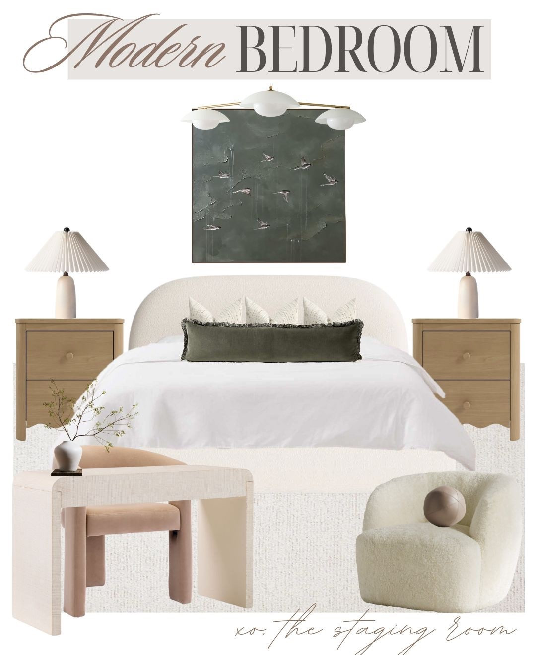 Modern contemporary bedroom 🤍

#bedroominspo #lowprofilebed #writingdesk #smalldesk #bedroomdesign #explore

#LTKsale #LTKcasa #LTKstyletip