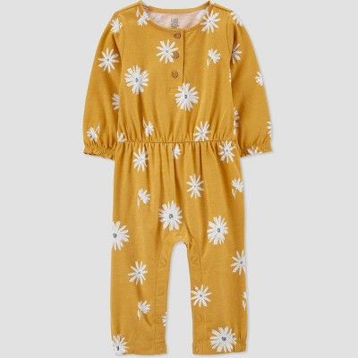 Baby Girls' Daisy Jumpsuit - Just One You® made by carter's Yellow | Target