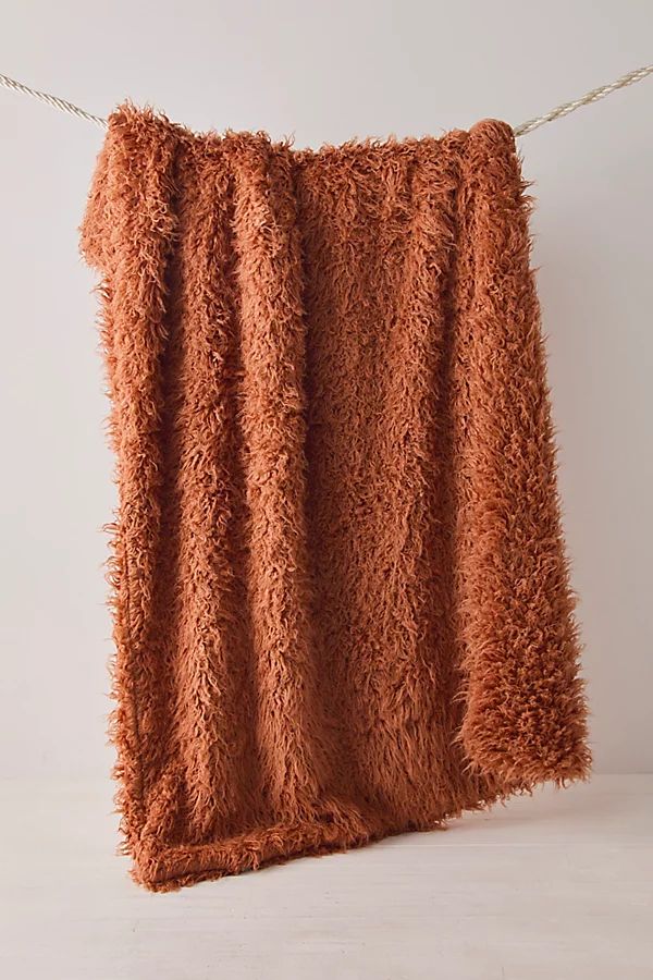 Plush Faux Fur Blanket by FuRmanity at Free People, Orange Spice, One Size | Free People (Global - UK&FR Excluded)