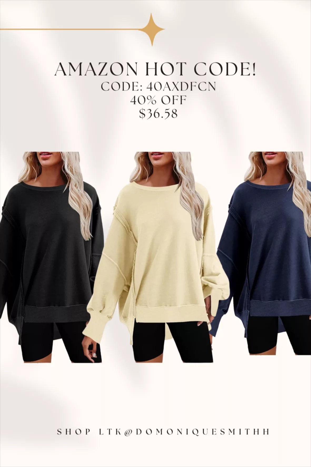 Women's Oversized Crewneck … curated on LTK