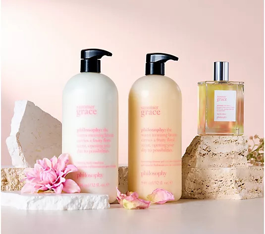Make Your Selection: philosophy summer fine fragrance supersize 3pc layering set | QVC
