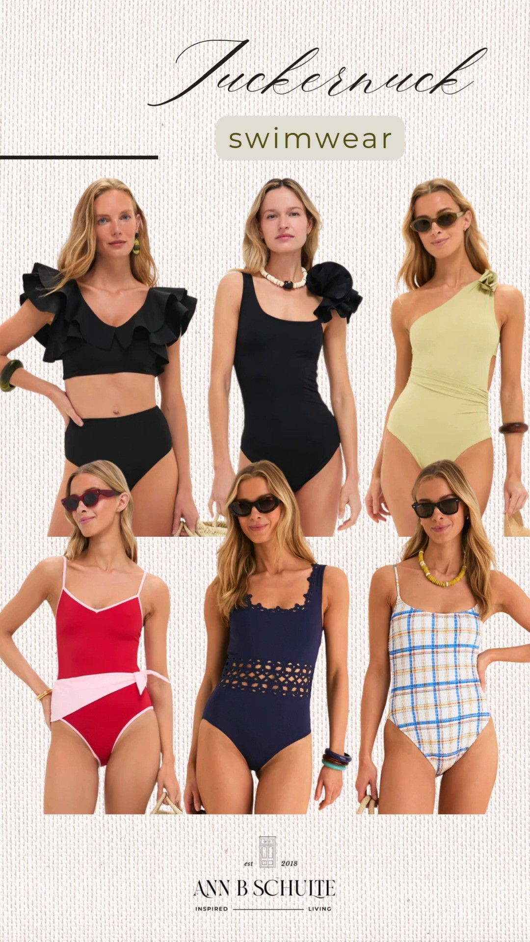 Tuckernuck swimwear is serving classic, flattering cuts with a playful twist made for beach walks, pool hangs, and everything in between. Sunshine season, we’re ready. 🌊👙☀️
#Tuckernuck #TuckernuckStyle #TuckernuckSwim #Swimwear #ResortWear #BeachDayOutfit #VacationStyle #SummerSwim #LTKSwim #OOTDInspo 

 #LTKSwim