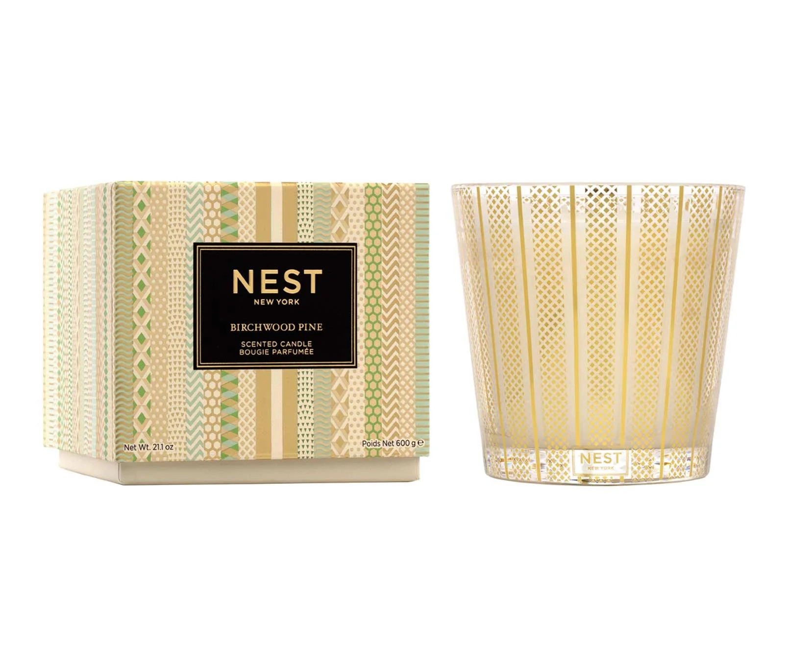 Birchwood Pine 3-Wick Candle | NEST Fragrances