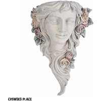 Woman Head Flower Pot 15"", Wall Mounted Goddess Head, Face Planter For Wall, Outdoor Courtyard Hanging Decor, Polystone Garden Decor | Etsy (US)