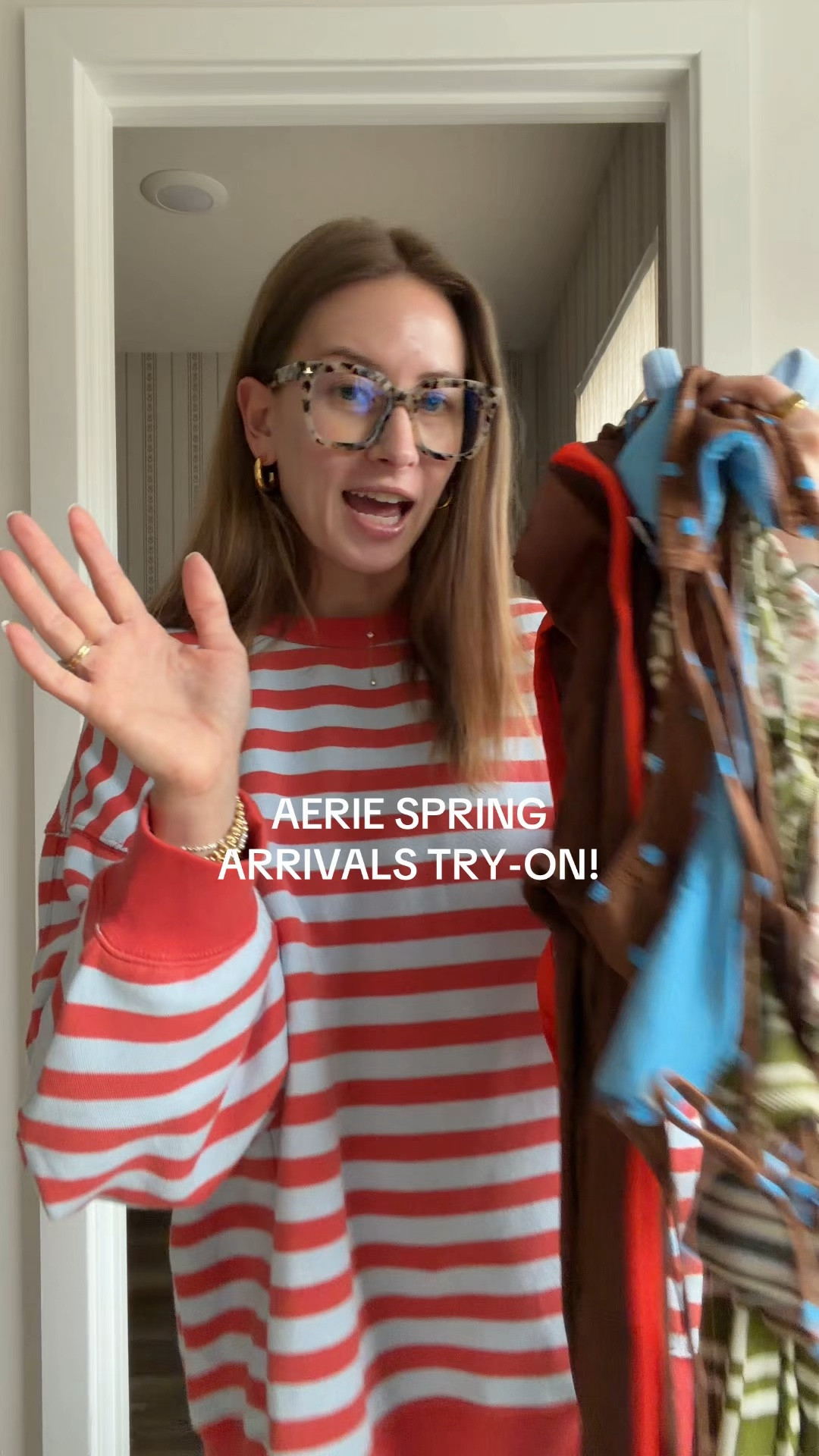 3/7/26 Aerie Spring Try-On @aerie #ad #aeriepartner #aeriereal
Sharing my Aerie spring try-on pieces 🤍 Linking everything from cozy lounge to activewear and swim.
Wearing the striped Aerie sweatshirt in a size medium with the Aerie lounge pants in a size small. Also linking two striped Aerie tank tops (XS), my activewear sets (biker shorts XS, top S, leggings XS), and the swimsuits (top XS, bottoms S).
Such good staples for spring — comfy, flattering, and easy to mix and match. Everything is linked here ✨


#LTKootd #LTKSpringSale #LTKSeasonal
