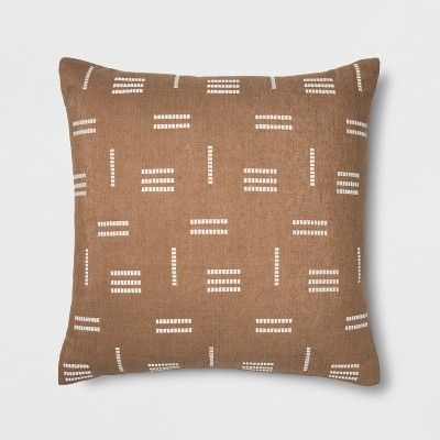 Silk Geo Oversize Square Throw Pillow Neutral - Project 62™ | Target