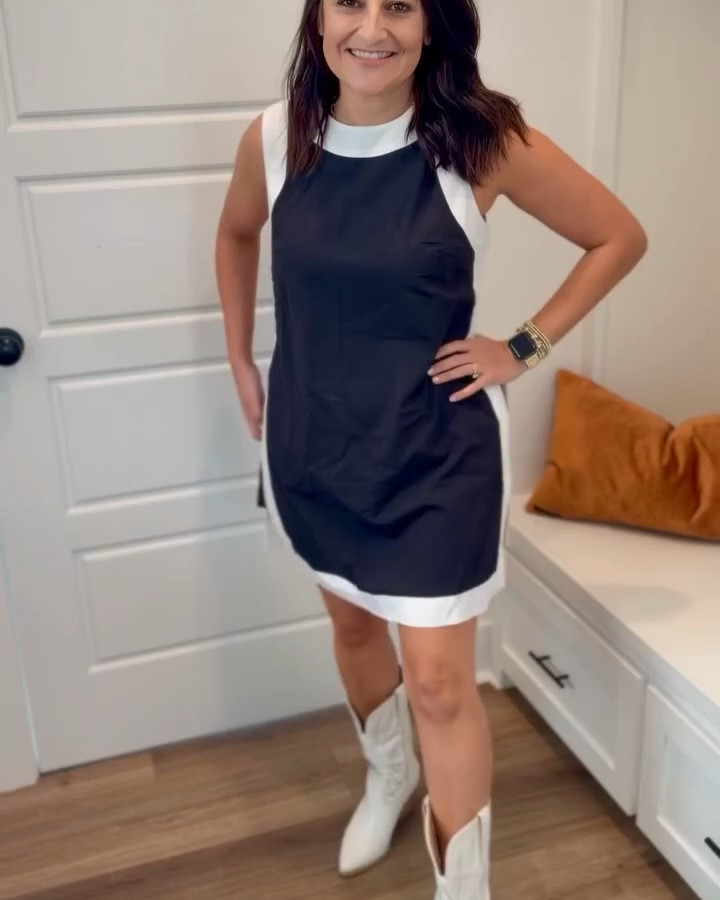 Love this set for football season! Comment “FUN” for the link!So fun & flattering ✨ Amazon version is hella good & half the price! 🖤
#bougieonabudget  #collegefootball #falloutfit #dupe #tailgate