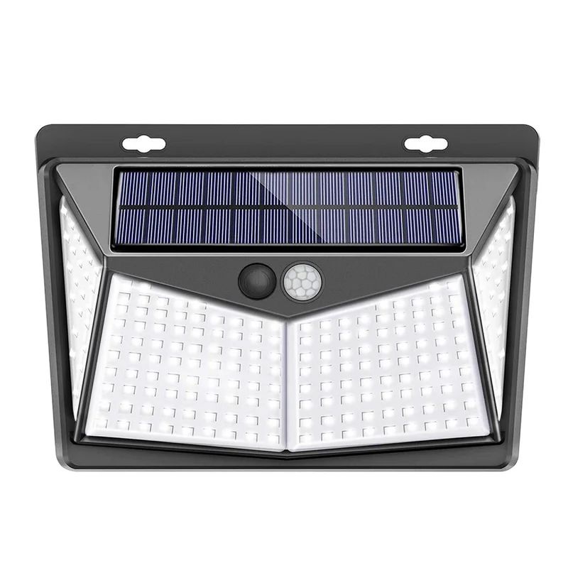 208 LED Solar Power Wall Lights Outdoor Waterproof Motion Sensor Security Light for Garden Garage | Wayfair North America