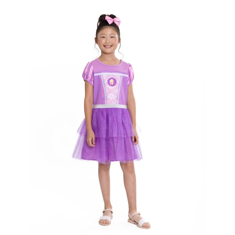 Disney's Rapunzel Girls Princess Cosplay Dress, Sizes 4-16 | Walmart (US)