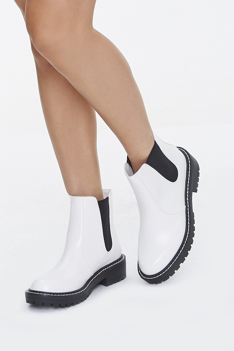 Faux Leather Chelsea Boots | Forever 21 (US)