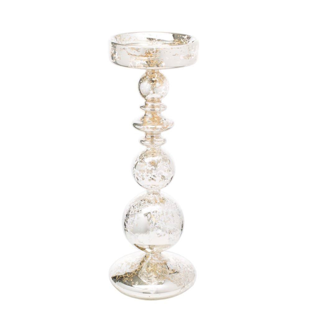 Richland Pillar Candle Holder Unique Mercury Bubble 11" | Amazon (US)