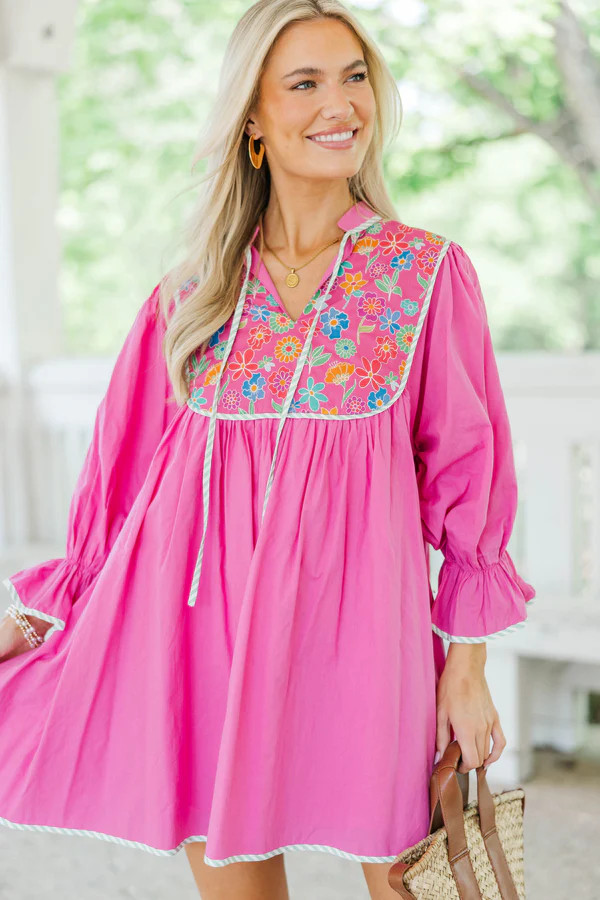 All The Little Things Pink Floral Dress | The Mint Julep Boutique