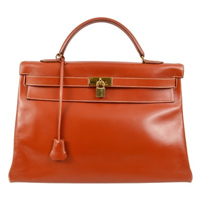 Hermes Brick Box Calf Kelly 40 Retourne Handbag 20C ◯V 141074  | eBay | eBay US