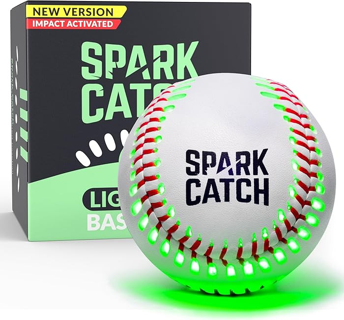 SPARK CATCH Light Up Baseball, Glow in The Dark Baseball, Sports Gear Accessories Gifts for Boys ... | Amazon (US)