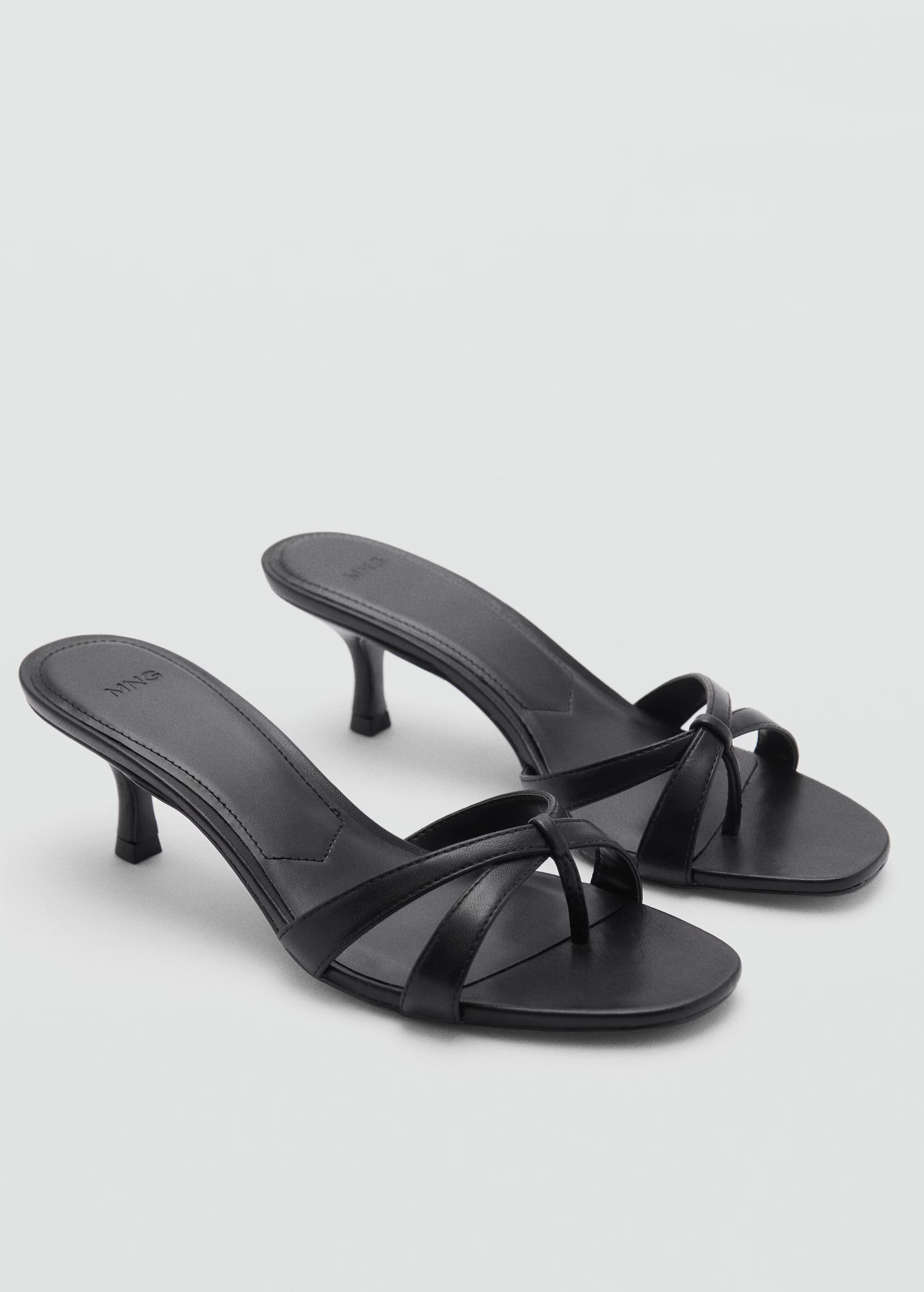 Strappy heeled sandals - Woman | MANGO United Kingdom | MANGO (UK)