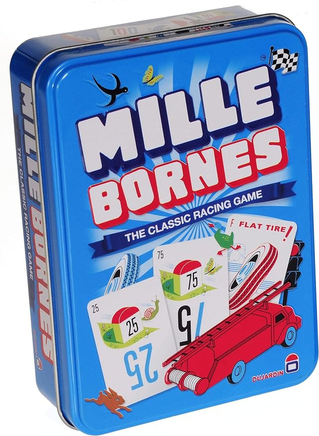 Mille Bornes Card Game in Colorful Tin | Amazon (US)