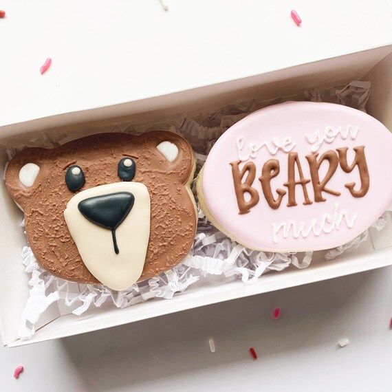 Vegan Valentines Day Cookies  Bear Cookies  Love Cookies  | Etsy | Etsy (US)