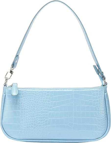 IBIZA VIBE Bag Crocodile Effect Retro Faux Leather Classic Clutch Shoulder Purse Handbag for Wome... | Amazon (US)