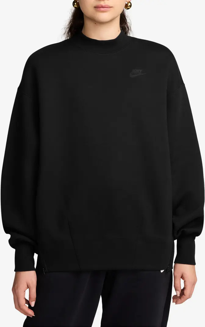 Nike Sportswear Oversize Mock Neck Tech Fleece Sweatshirt | Nordstrom | Nordstrom