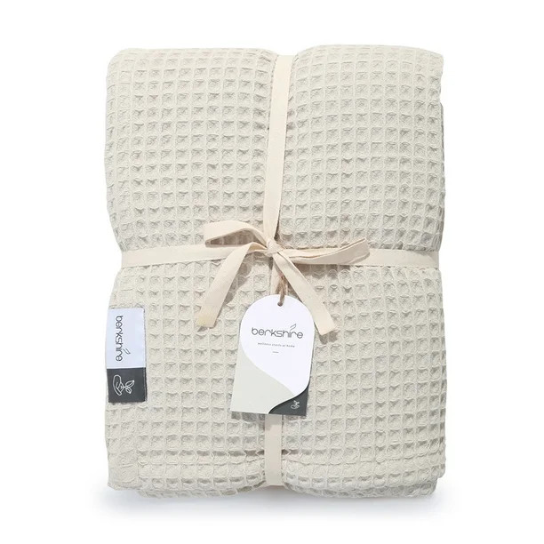 Berkshire Cream Organic Cotton Waffle Blanket King - Walmart.com | Walmart (US)
