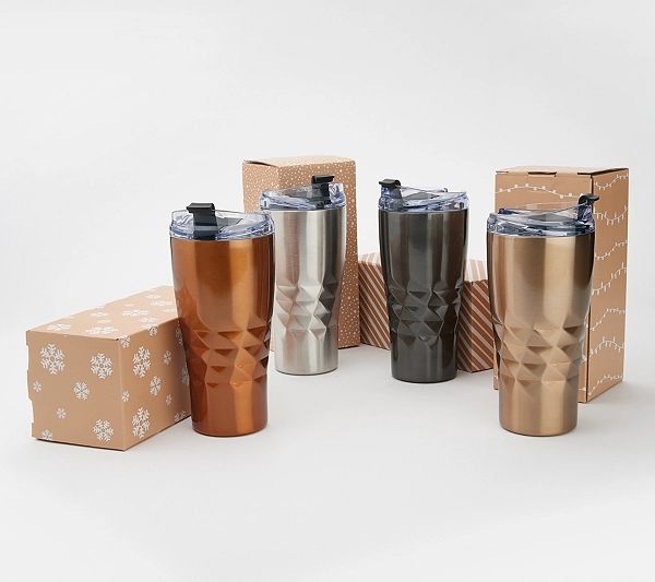 Primula Peak Set of 4 Insulated Tumblers with Gift Boxes | QVC