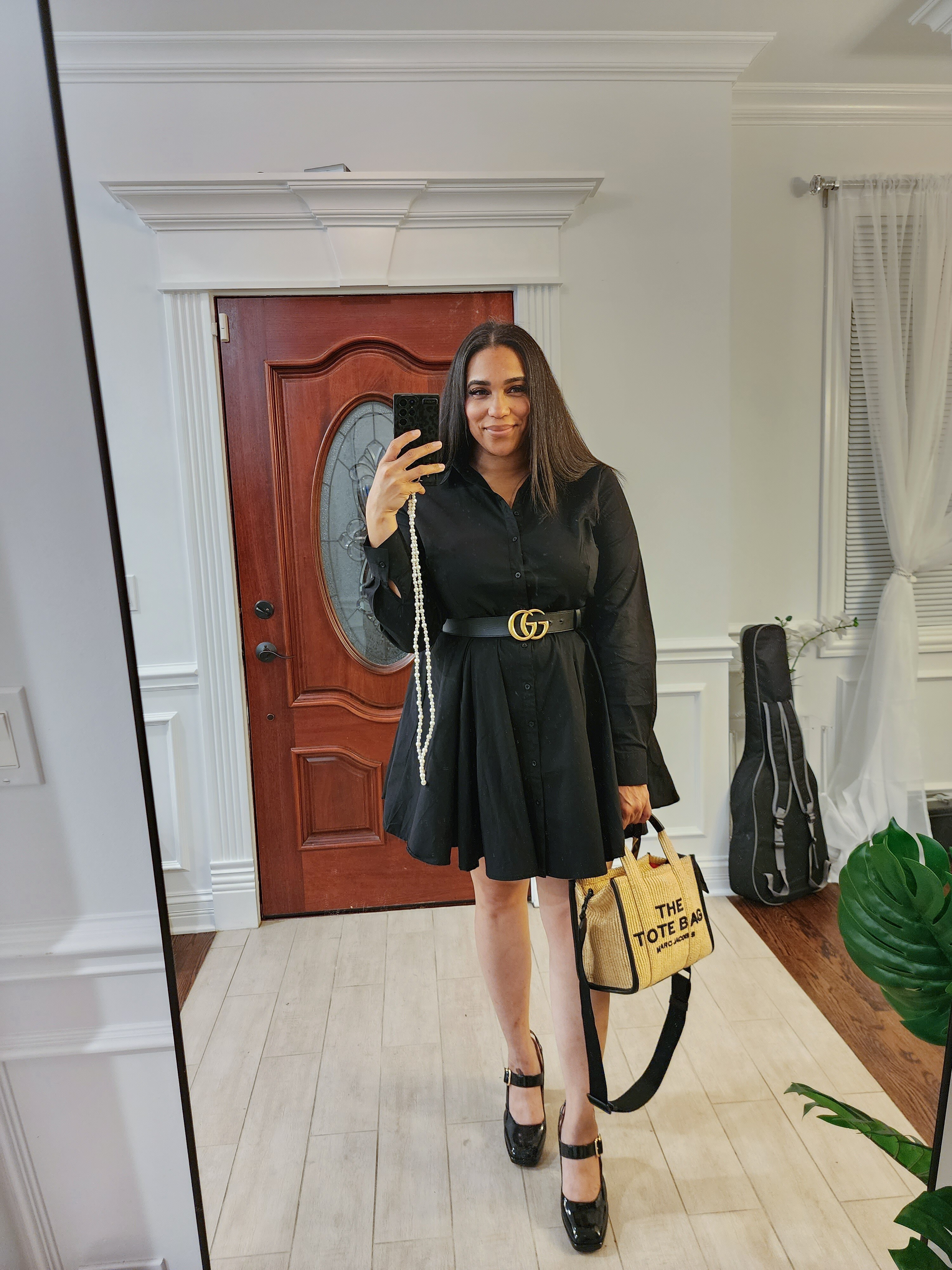 Date night! It's always nice to get it with the husband. There's no one I like better than him.How perfect is this bag for summer?! A mini beach bag that I would NEVER take to the beach🤣 The dress is from FashionNova. You can't really tell from this photo but this dress is SHORT. Like - made my husband walk close behind me while walking up the stairs so no one would get a show in the restaurant SHORT. But it was so cute even my daughter who hates everything approved.I've linked everything on TheGlamMom.com 💋

#LTKOver40 #LTKSeasonal