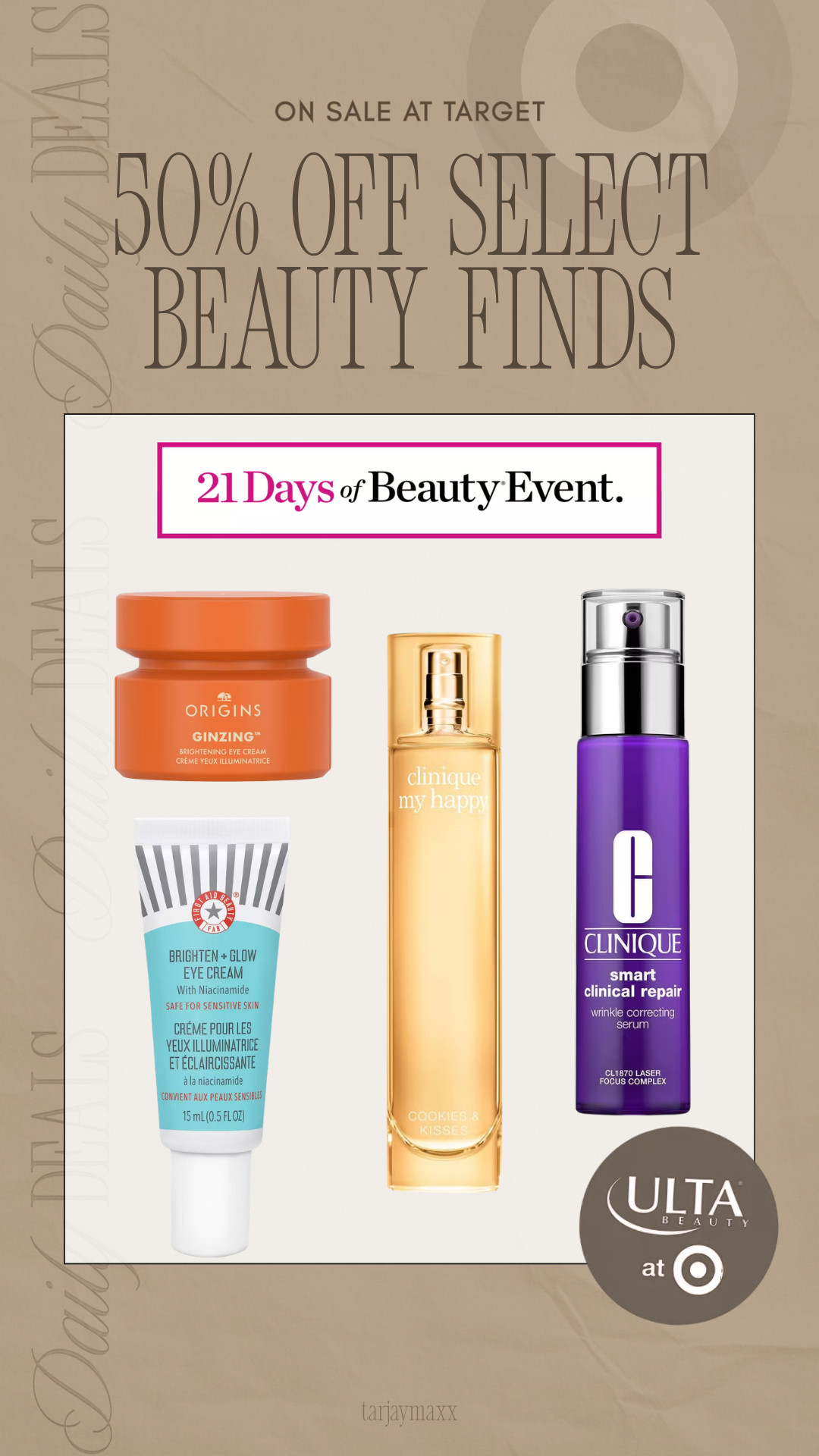 50% off select beauty finds at Target today! Perfect time to restock your everyday skincare + try something new during the 21 Days of Beauty Event before it’s gone!
spring outfits 2026, easter dress women, easter outfits women, date night outfits, easter basket ideas, vacation outfits beach, spring dresses, plus size fashion, work outfits, country concert outfits, target beauty deal, ulta beauty at target, skincare sale, makeup sale, spring beauty essentials, everyday skincare, beauty finds, target deals 

 #LTKmorningroutine #LTKselfcare #LTKBeauty