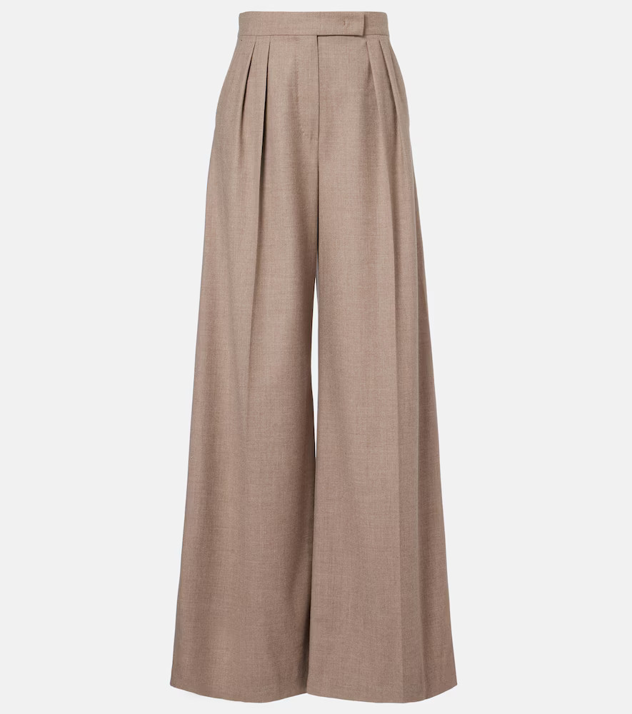 Max Mara Cashmere-blend wide-leg pants | Mytheresa (US/CA)