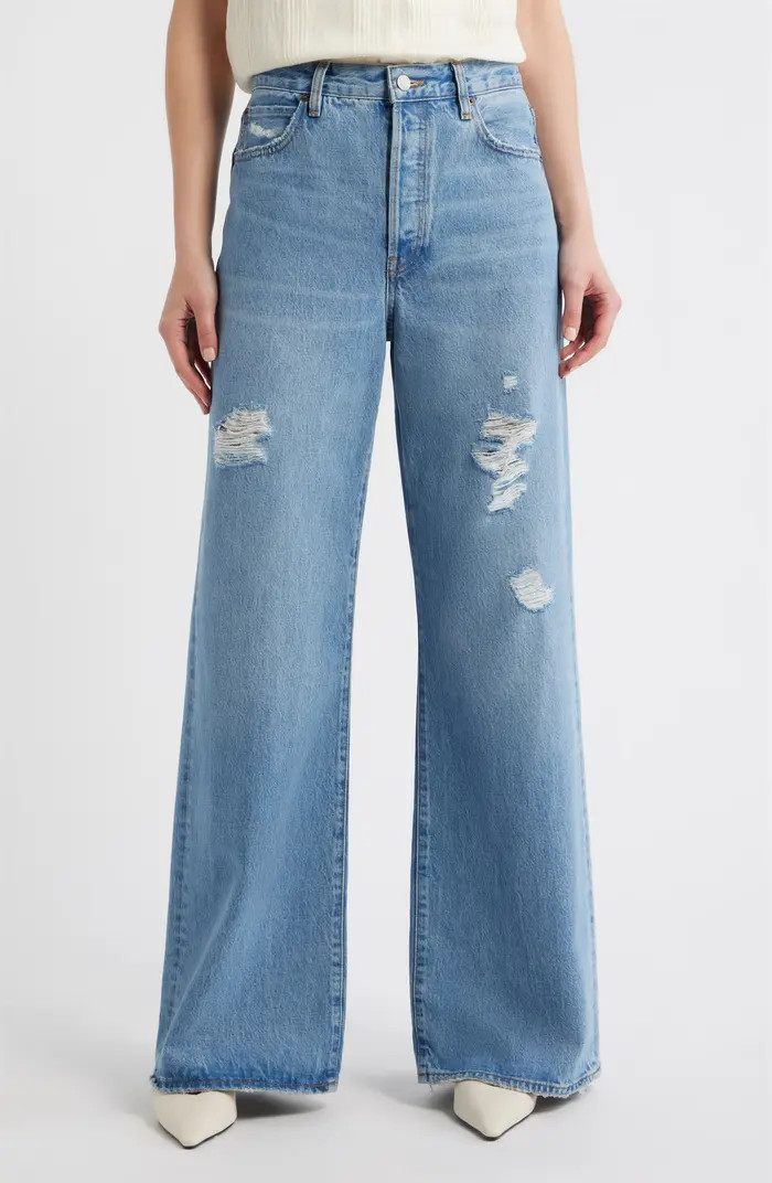 The Loose Ripped Wide Leg Jeans | Nordstrom