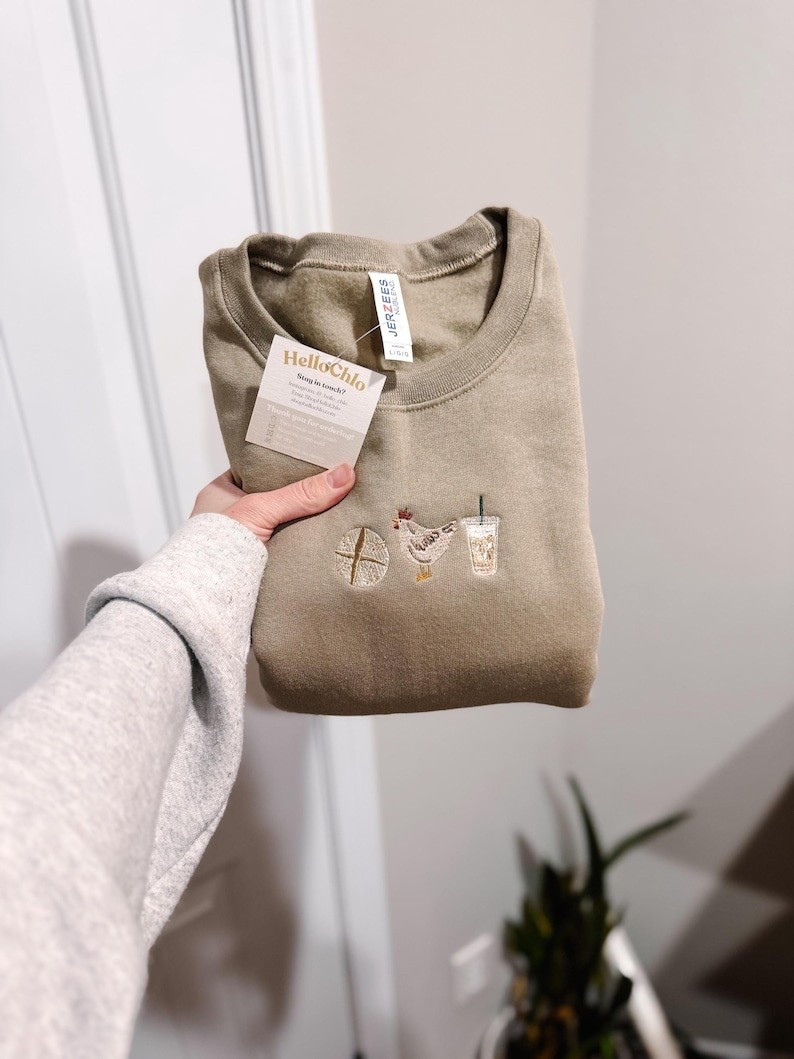 So cute! Sourdough, Chicken, Coffee Embroidered Crewneck from Etsy. 



Gift for mom, gift for coffee lover, gift for sourdough lover 

#LTKSaleAlert 

#LTKfindsunder50 #LTKSeasonal #LTKActive