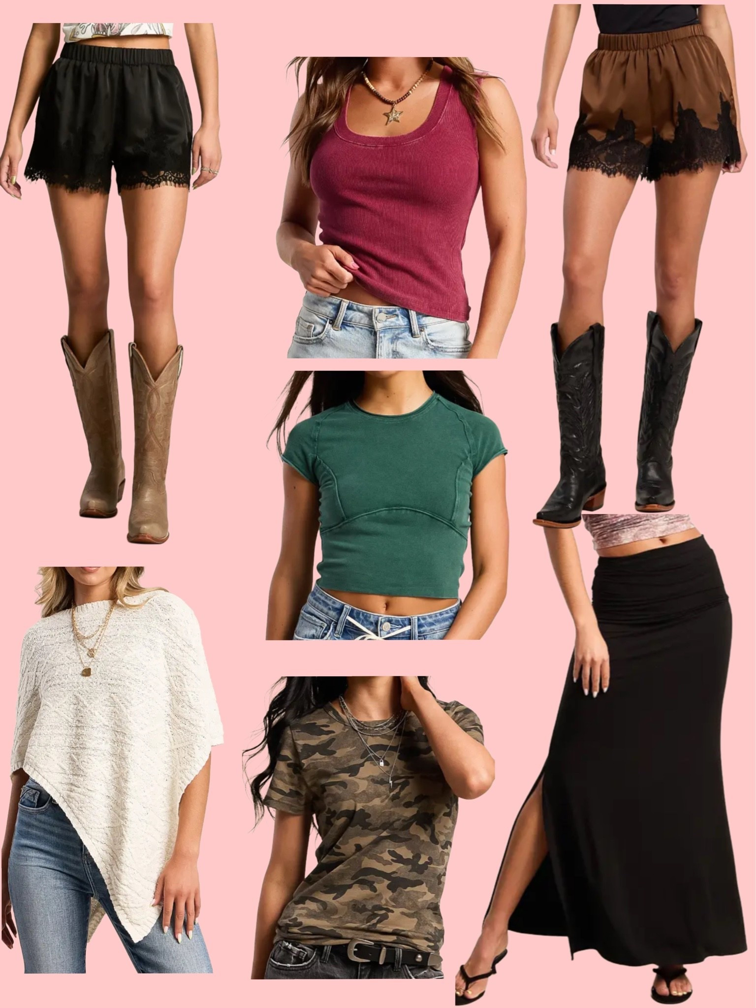 Newly added! I just purchased the black skirt, camo tee, and satin shorts in black

#LTKgrwm #LTKootd #LTKSeasonal
