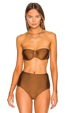 Zimmermann Moonshine Balconette Bikini Top in Tawny from Revolve.com | Revolve Clothing (Global)