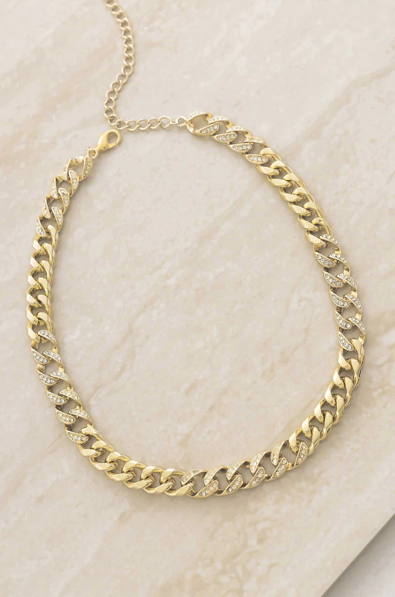 Life of Links Crystal and 18k Gold Plated Necklace | Ettika