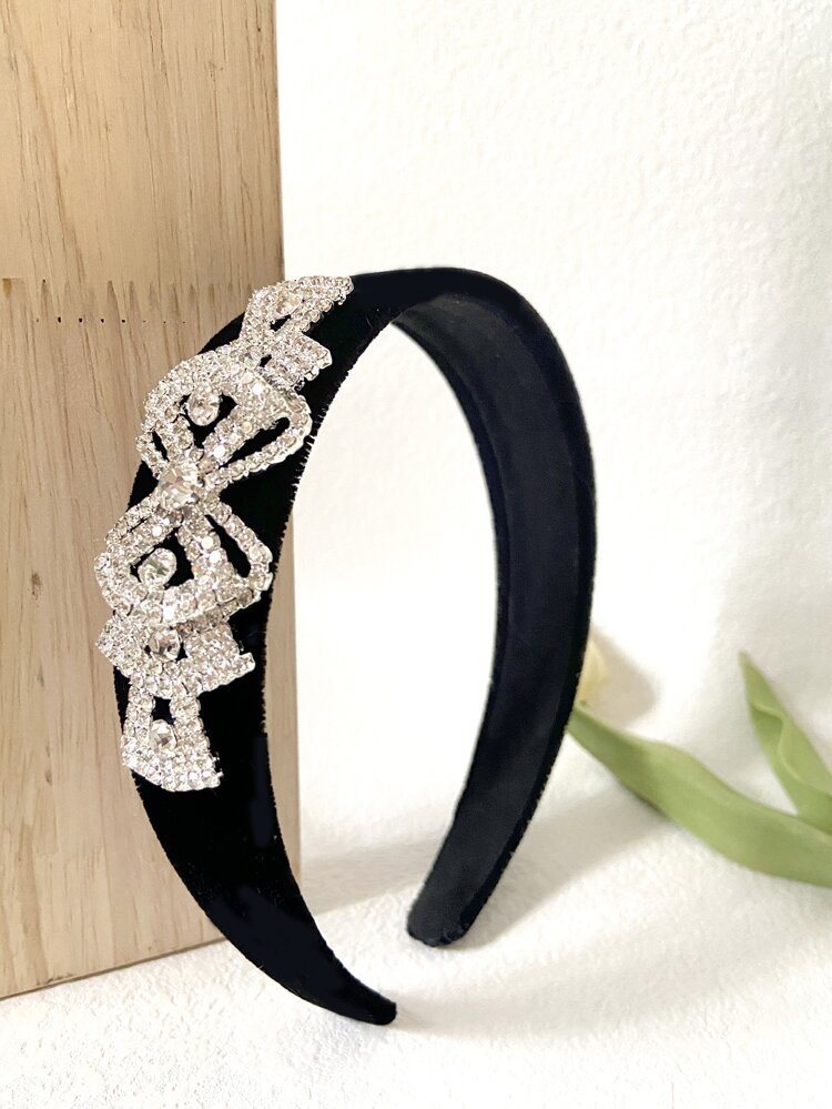 Rhinestone Bow Decor Headband | SHEIN