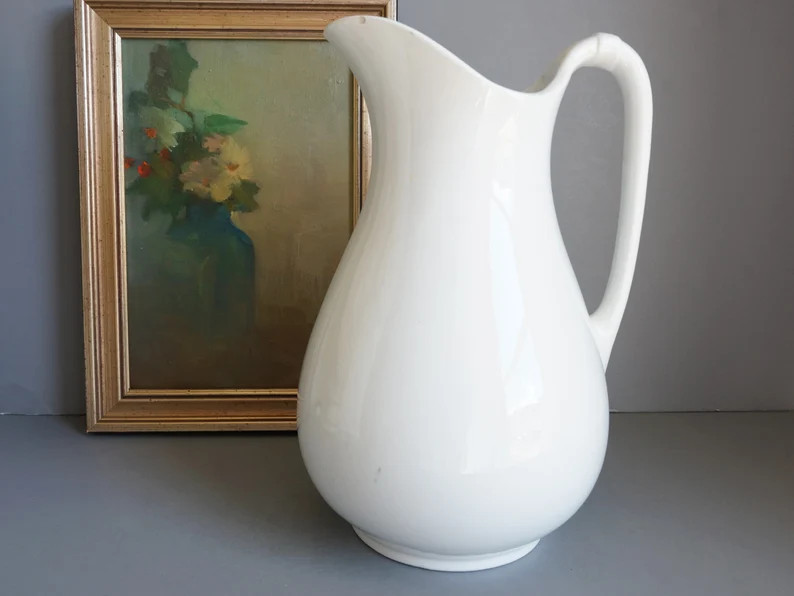 Antique Ironstone Pitcher/J. & G Meakin. C/Ironstone China/White Ironstone/English Ironstone/Pitc... | Etsy (US)