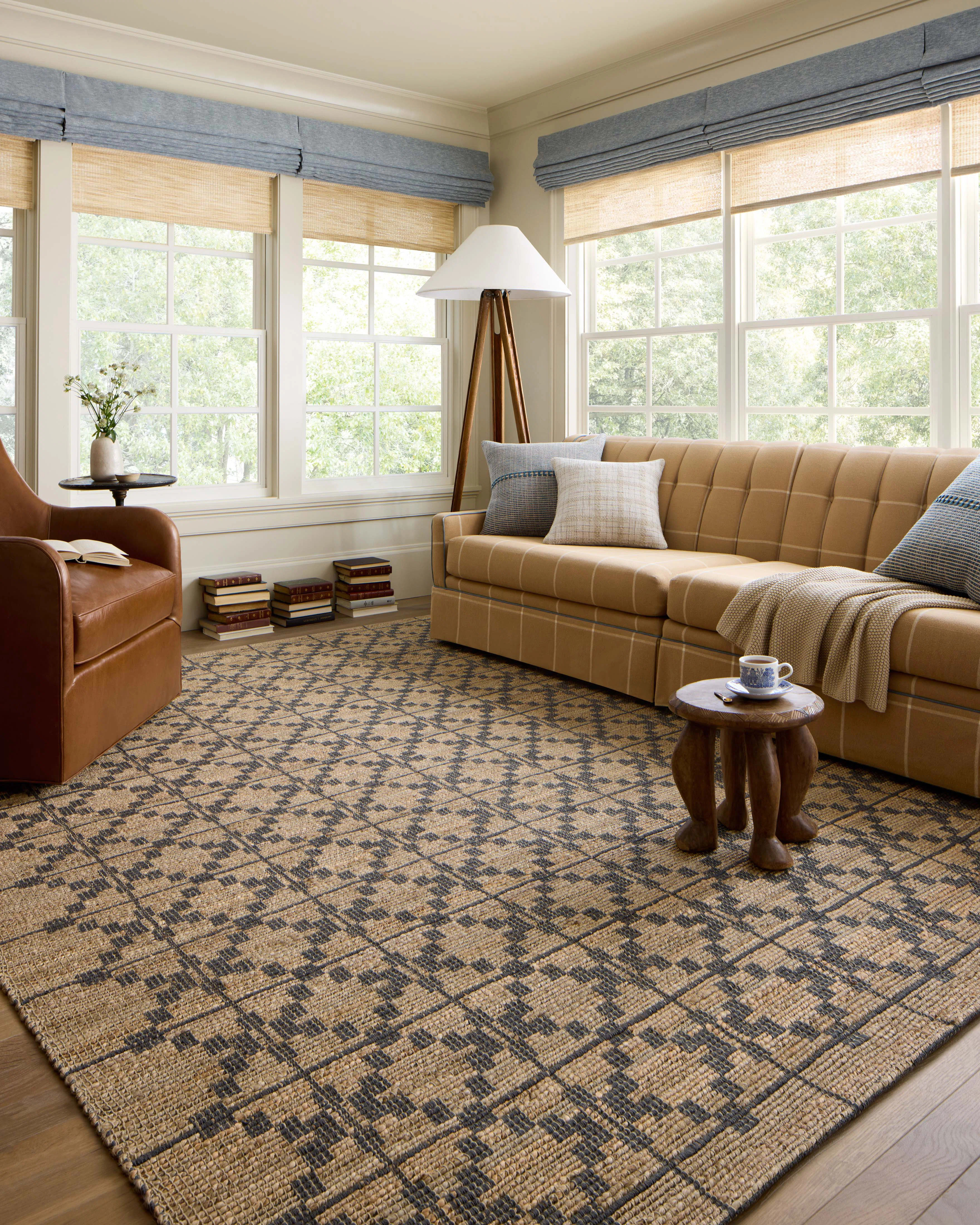 Chris Loves Julia x Loloi Judy Natural / Graphite Area Rug | Wayfair North America