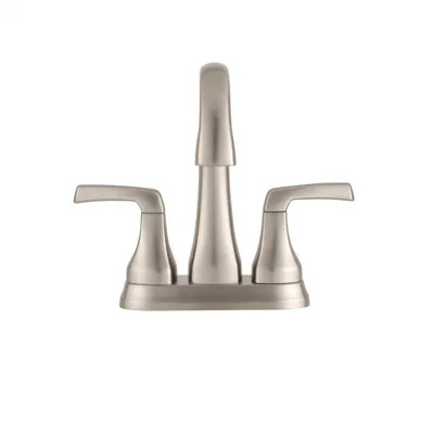 Delta Portwood 4 in. Centerset 2-Handle Bathroom Faucet in SpotShield Brushed Nickel-25770LF-SP -... | The Home Depot