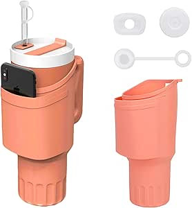 JoraLion Silicone Boot Sleeve + Spill Stopper for 40oz Stanley Cup Tumbler, Stanley Boot Sleeve +... | Amazon (US)