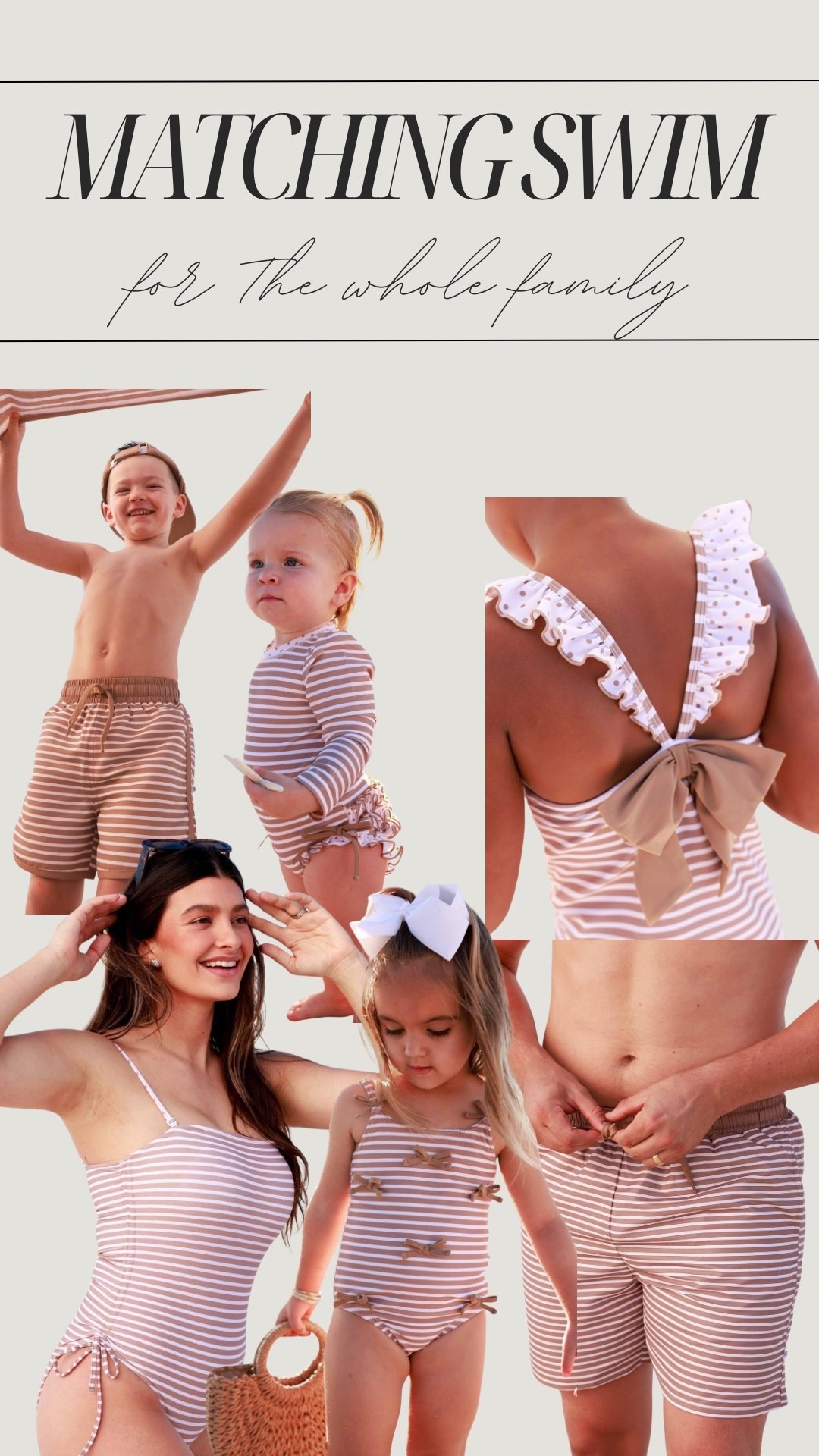 matching swim for the whole family 