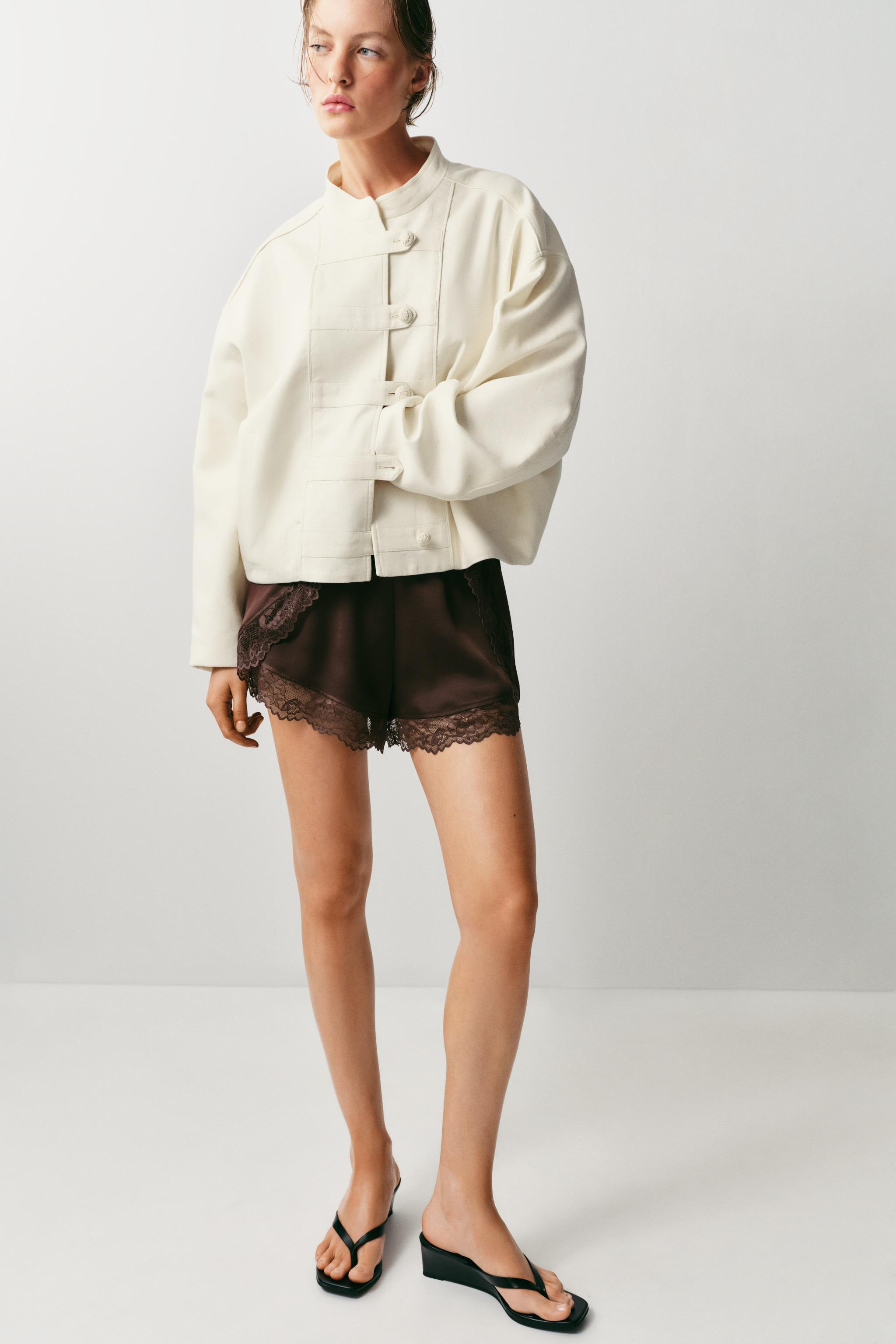 COMBINED LACE SHORTS | Zara UK