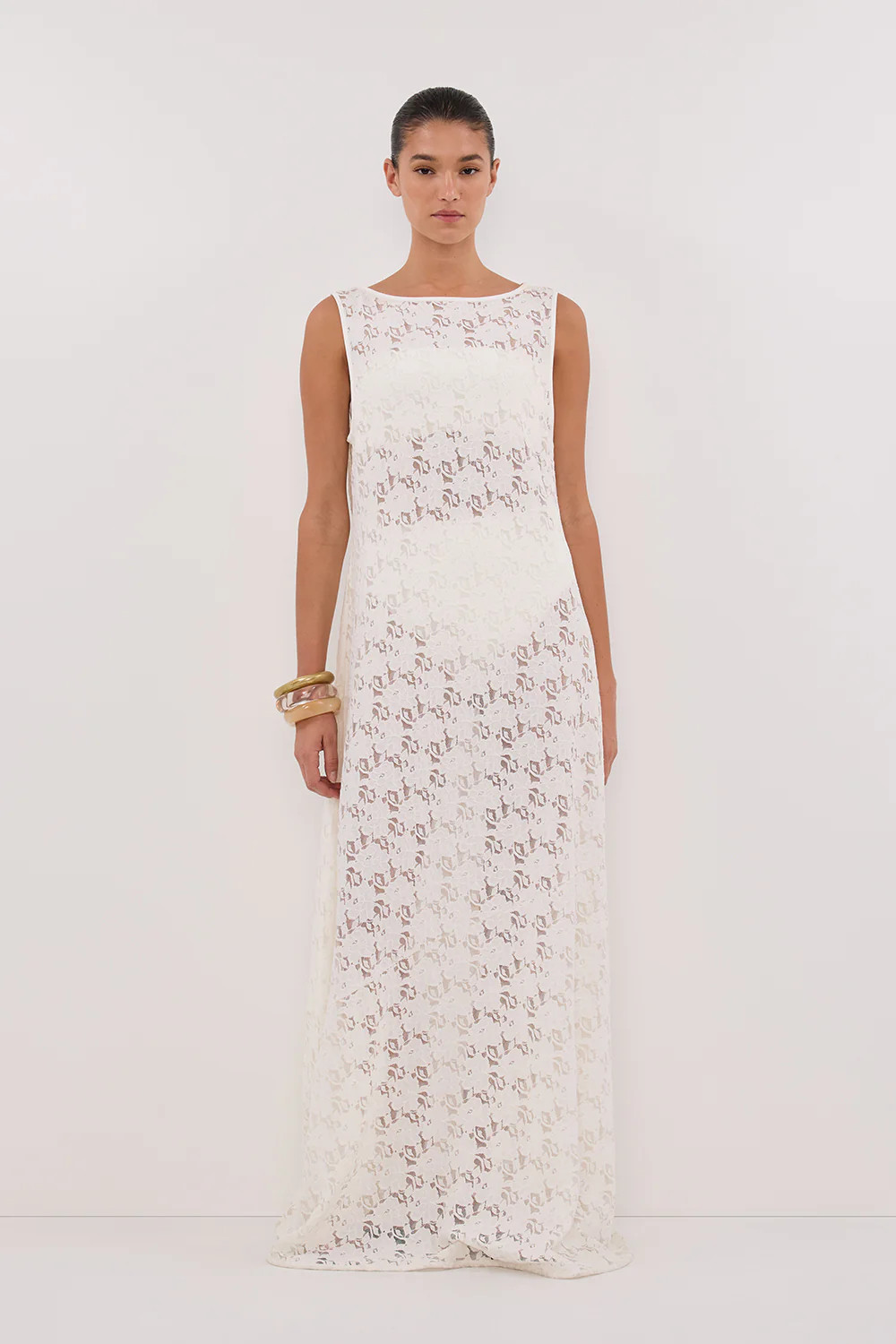 LOULA WHITE LACE MIDI DRESS - PRE ORDER | DISSH
