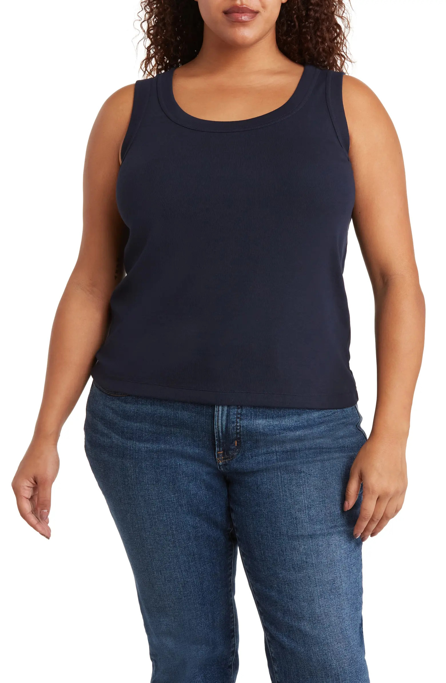 Perfect Rib Scoop Neck Knit Tank Top | Nordstrom