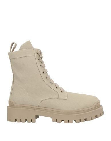 Ilio Smeraldo Woman Ankle boots Beige Size 11 Textile fibers | YOOX (US)