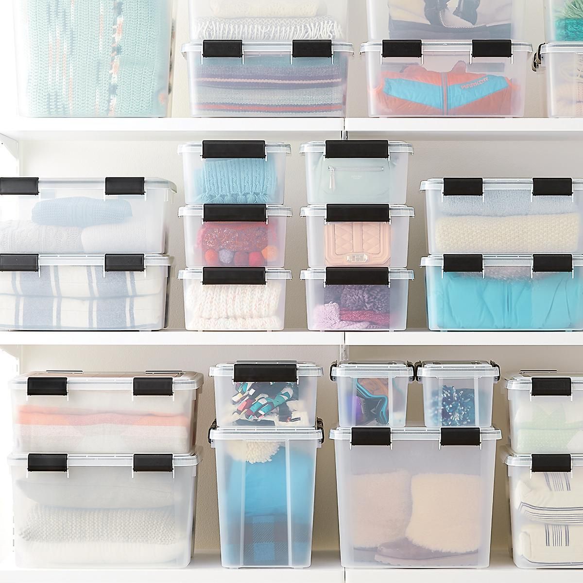 Clear Weathertight Totes | The Container Store