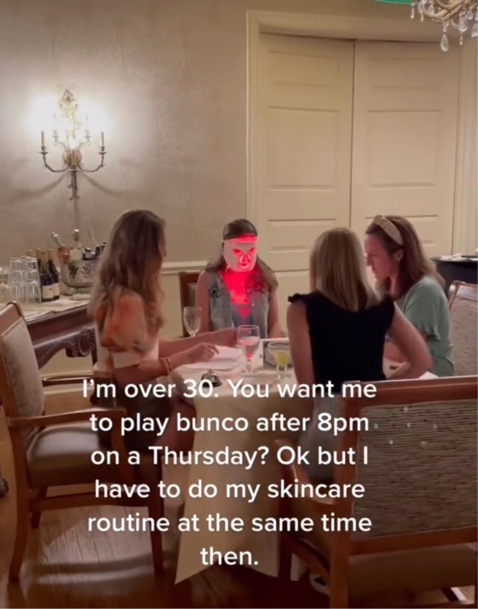 Always keeping a low profile 🤖 Red light mask linked below!